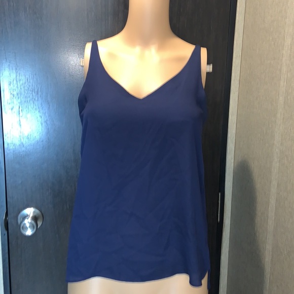 Topshop  blue tank top camisole size 2 - Picture 2 of 8